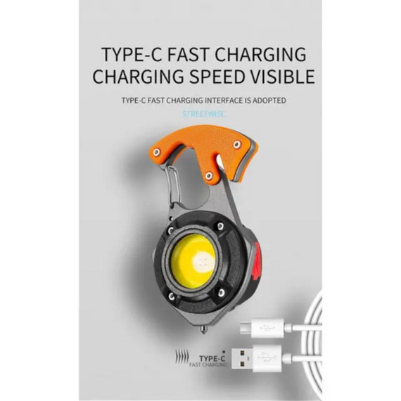 Світлодіодний ліхтарик брелок для ключів міні з карабіном 5147 мінісвітлодіодний ліхтарик брелок  знижка | Зображення 5