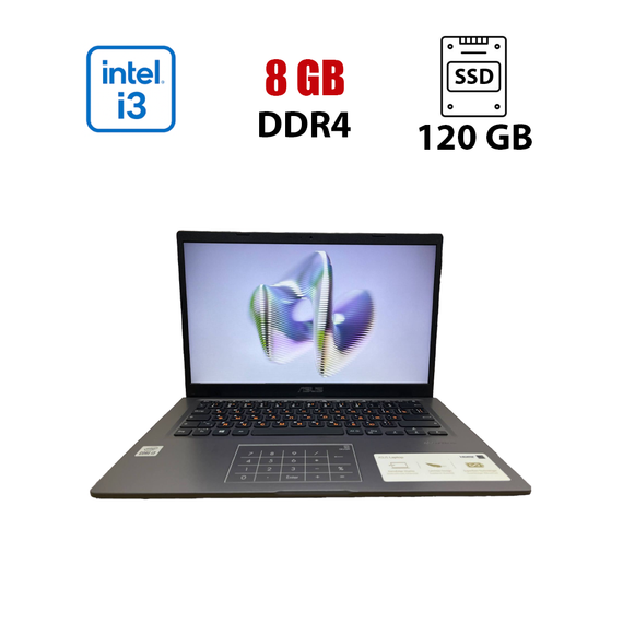 Ультрабук Asus Laptop R 465J / 14" (1920x1080) TN / Intel Core i3-1005G1 (2 (4) ядра по 1.2 - 3.4 GHz) / 8 GB DDR4 / 120 GB SSD / Intel UHD Graphics / WebCam б/у