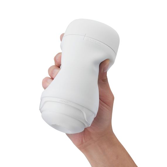 Мастурбатор TENGA PUFFY SUGAR WHITE, ультрамягкий материал, многоразовый, сквозной | Зображення 5