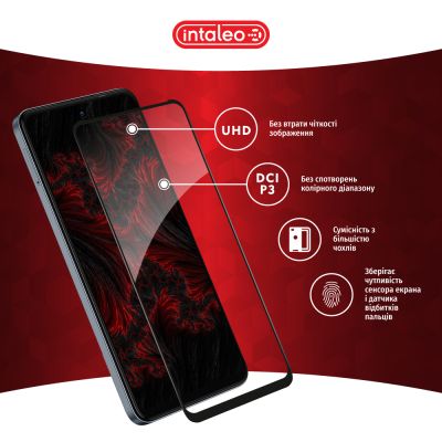 Стекло защитное Intaleo Full Glue Tecno Spark 20C Black (1283126589065) | Зображення 3