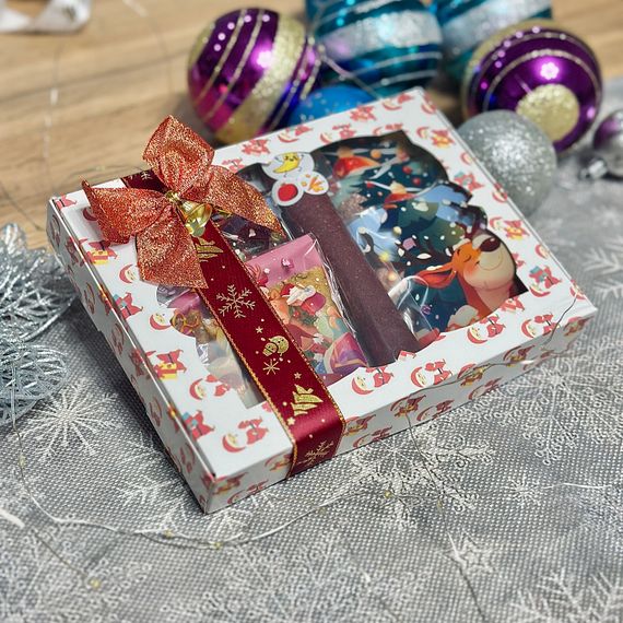 Подарунковий набір пастили “Санта дарує смакоту” ( три види пастили), 350 г | Зображення 1