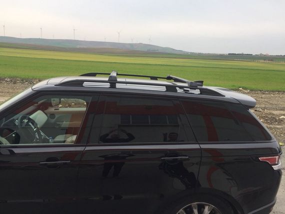 Перемички на звичайні рейлінги без ключа (2 шт) Чорний для Range Rover Sport 2014-2024 рр | Зображення 6
