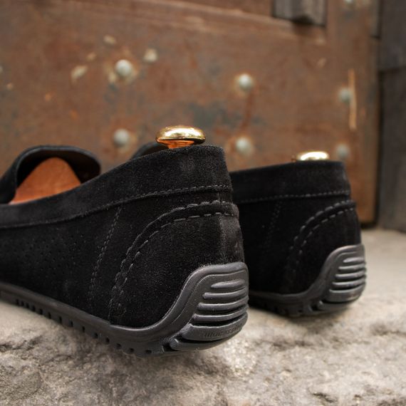 Перфорированные мужские мокасины из замши 39 - 45 размер | Зображення 3