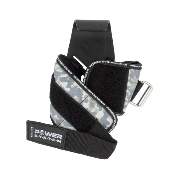 Гаки для тяги на зап'ястя Power System PS-3370 Hooks Camo Black/Grey XL | Зображення 2