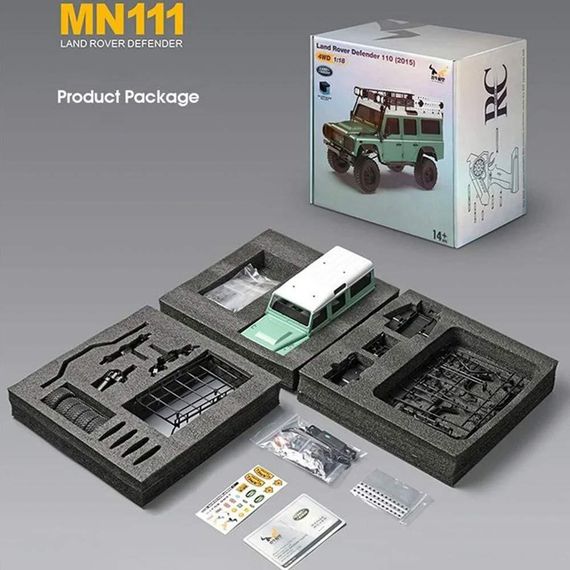 Машинка на радіокеруванні MN111 KIT 1/18 4WD MN Model 111 (Green) | Зображення 2