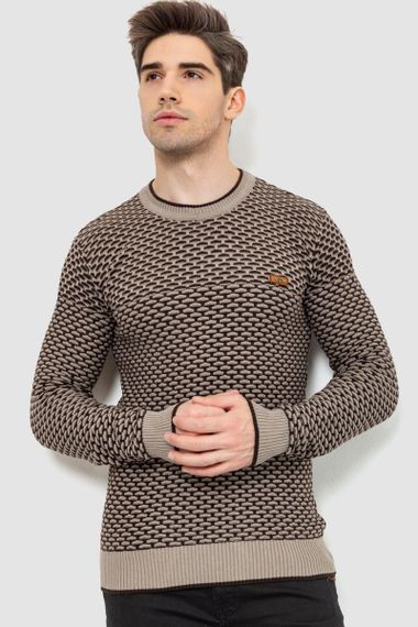 Светр чоловічий, колір бежевий, 214R503 | Зображення 1