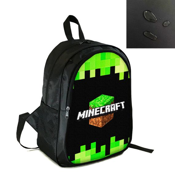 Рюкзак міський/шкільний 38×28см з принтом Minecraft дитячий, підлітковий, спортивний (4155)
