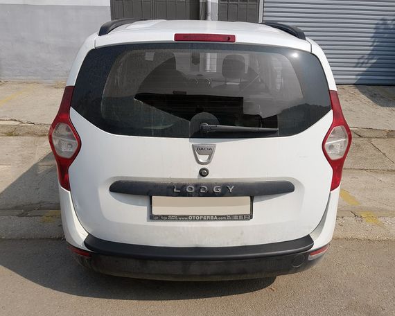 Накладка на задній бампер EuroCap (ABS) для Renault Lodgy 2013-2024 рр