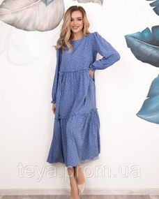 Плаття для жінок колір синій розміри S, M, XL, L, XXL, 3XL FI_000624