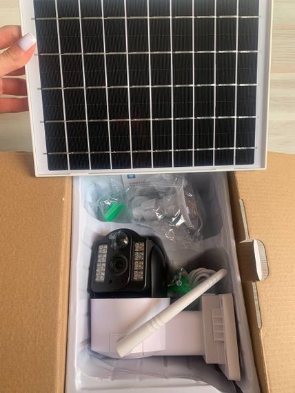 Камера відеоспостереження вулична із сонячною панеллю 4G ЧОРНА SIM CARTA PTZ v380pro 4MP (46430-TP15_1378) | Зображення 7