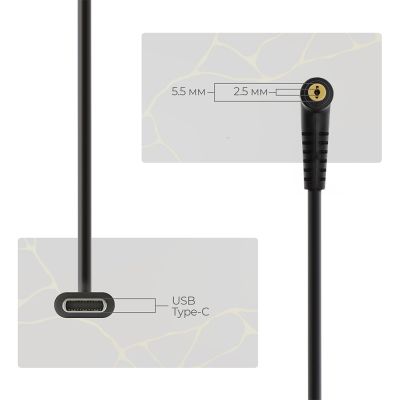 Кабель питания USB-C to DC 5.5x2.5mm 18.5-20V 1.0m Armorstandart (ARM79417) | Зображення 2