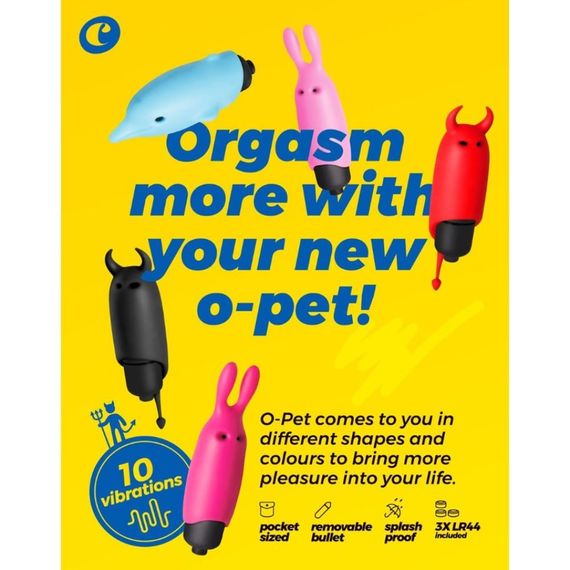 Кишеньковий вібратор Чортик Crushios O-Pet чорний Sex Aura | Зображення 8