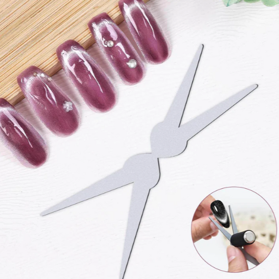 Насадка "Френч" на магнит для гель-лака кошачий глаз