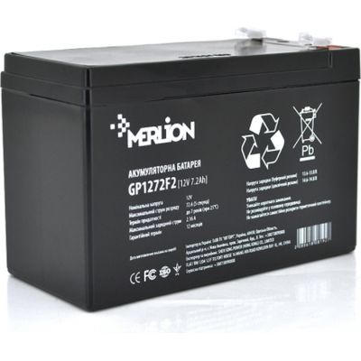 Батарея к ИБП Merlion 12V-7.2Ah black (GP1272F2B) (GP1272F2B)