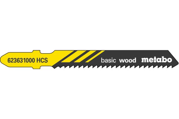 Полотна пилкові для лобзиків Metabo «BASIC WOOD», 51/ 2,0 мм 623631000