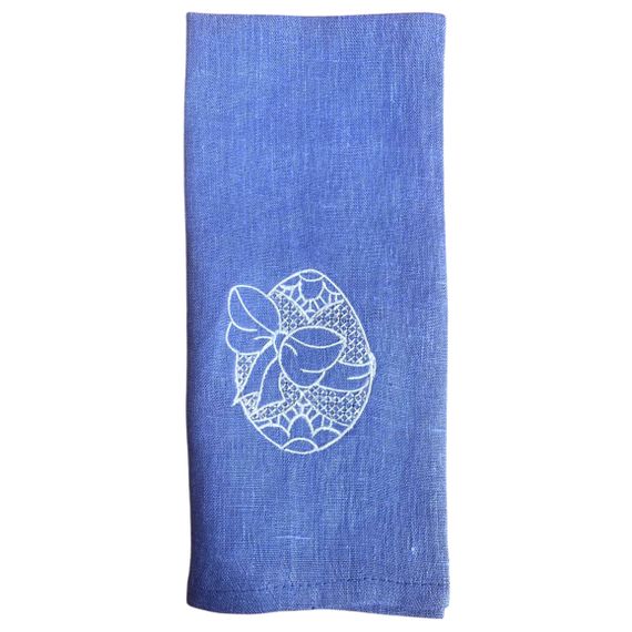 Рушник SoundSleep 128722  30x50 см  льон блакитний