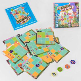 гр Настольная игра "Малюнки та логіка - Лісові звірята" UKB-B 0032 (12) "Fun Game" в коробке