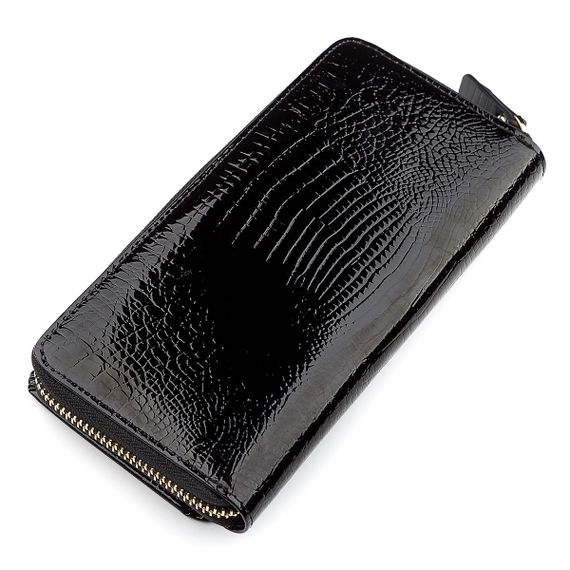 Кошелек женский ST Leather 18437 (S7001A) натуральная кожа Черный | Зображення 1