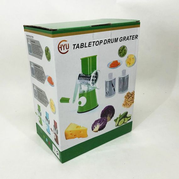 Овощерезка с насадками голубая / Мультислайсер ручной / Овощерезка для GN-423 нарезки соломкой | Зображення 2