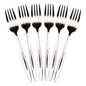 Набір десертних виделок 6 предметів 14 (см) Срібло HP-8-30