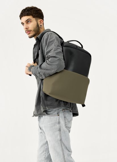 Чоловічий рюкзак Sambag ZARD DART чорний з хакі 44 х 31 х 15 см (25523119m) | Зображення 6