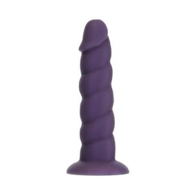 Фалоімітатор Fantasy by Addiction Unicorn Dildo 7” Purple, віброкуля в подарунок Sex Aura