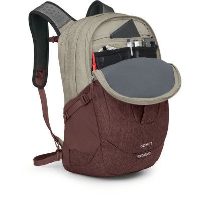 Рюкзак туристический Osprey Comet 30 sawdust tan/raisin red O/S (009.3645) | Зображення 3