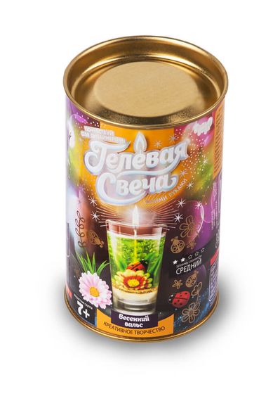 Набір креативної творчості "Гелеві свічки" у тубусі GS-01 Danko Toys Вид 5
