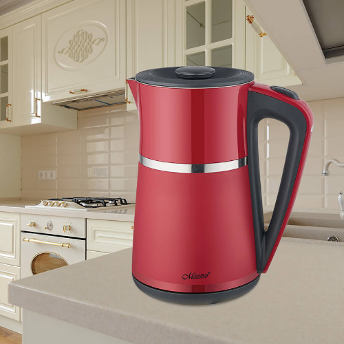 Електрочайник 1,7л 1500W метал (диск) червоний MR-030-RED Maestro | Зображення 2