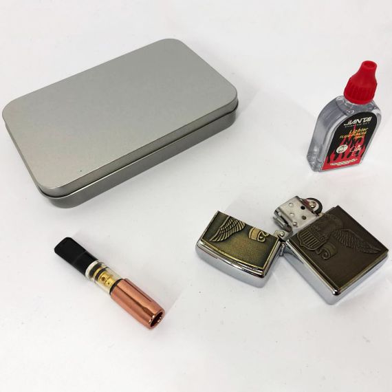 Запальничка бензинова щаслива N6, Запальнички подарунки для чоловіків, Запальничка для куріння ZT-47 | Зображення 1