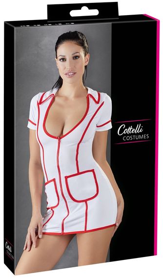 Сукня медсестри сексуальна Cottelli Colection Nurse Dress, S | Зображення 5