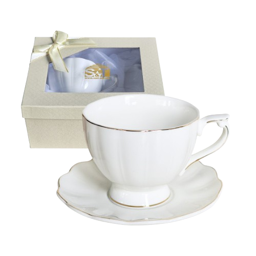 Набір чайний Лауретта (ч.240мл + блюдце d14см) S&T