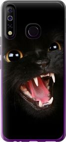Чехол на Tecno Spark 4 KC2 Чёрная кошка "932u-2406-17620"