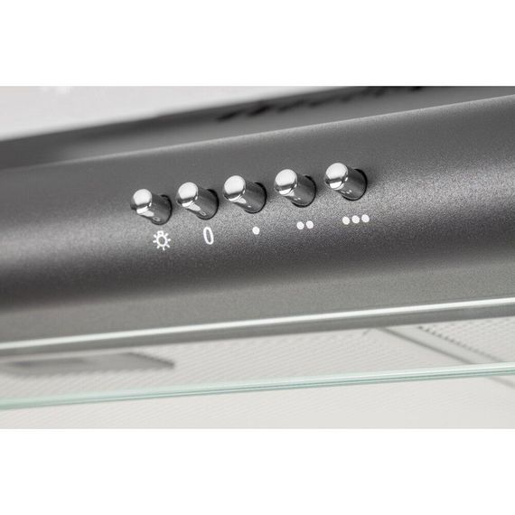 Вытяжка кухонная плоская черная Ventolux ROMA 60 BK LUX | Зображення 1