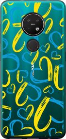 Чехол на Nokia 7.2 Сердца UA "5292u-1792-17620"