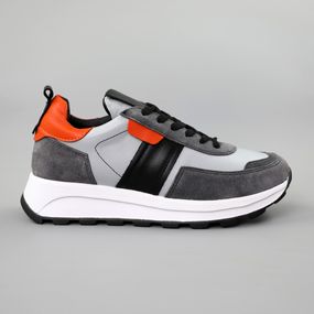 Кросівки жіночі шкіряні 587954 Сірі чорні 36 37 38 39 40 41