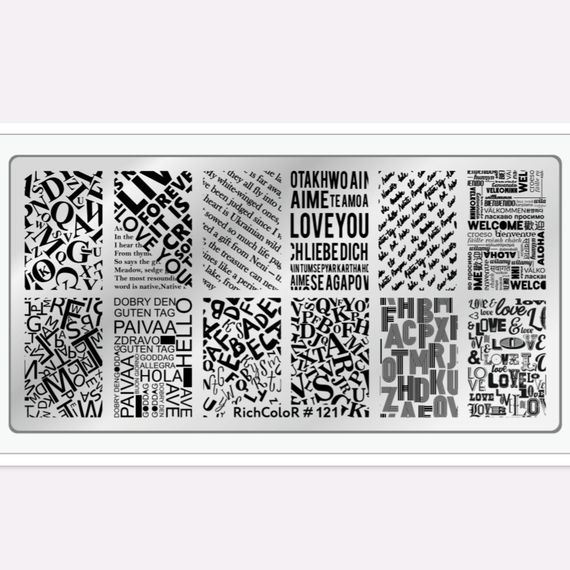 Пластина 121 для стемпінгу RichColor (12х6см) | Зображення 2