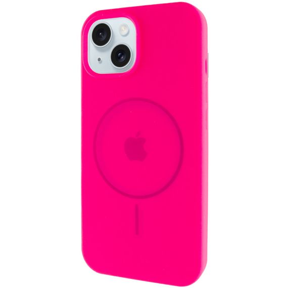 Чохол Silicone Case Full Protective (AA) with MagSafe для Apple iPhone 15 Plus (6.7") Рожевий / Barbie pink