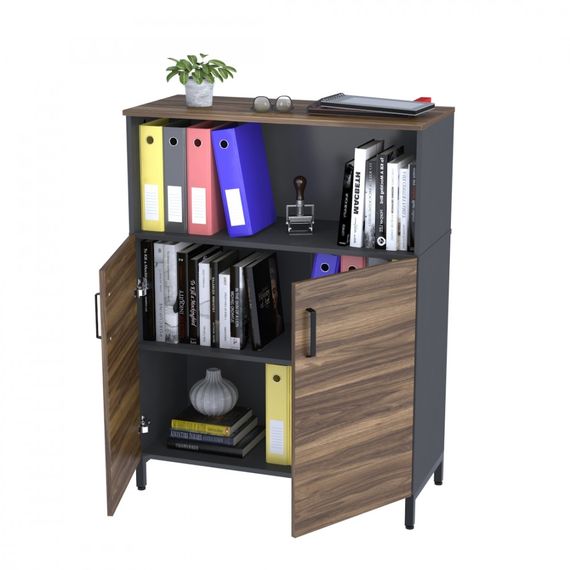 Тумба офисная Loft Design LTO-900-1200 антрацит борас | Зображення 4