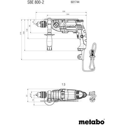 Дрель Metabo SBE 800-2, 800Вт, 1.5-13мм (601744000) | Зображення 3