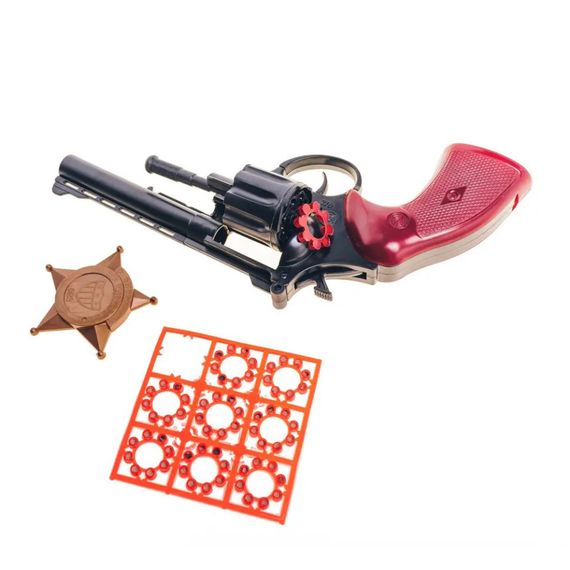 Игрушечный револьвер "Magnum" c пистонами 280GG с значком блистер | Зображення 1