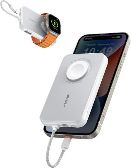 Зовнішній акумулятор Power Bank VEGER PD 10000MAH W1171