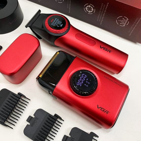 Машинка для стрижки волосся з різними насадками VGR, Машинка для стрижки волосся потужна ZK-34 | Зображення 9