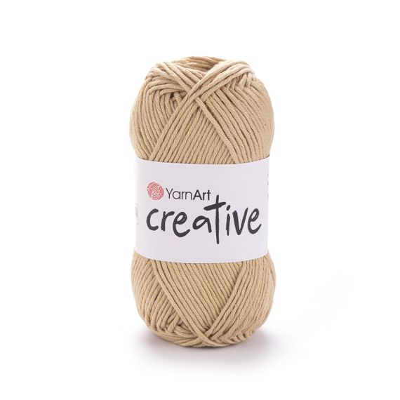 Пряжа YarnArt CREATIVE Креатив No 233 бежевый хлопок, нитки для вязания