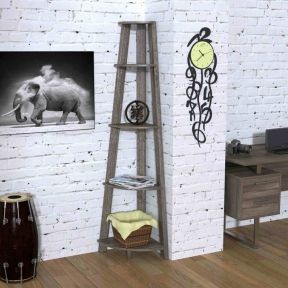 Стеллаж угловой Loft Design L-180 дуб палена