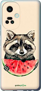 Чохол на Tecno Camon 19 Pro (CI8n) Єнотик з кавуном "4605u-2766-2448"