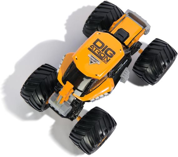 Монстр-трак Monster Jam JCB DIGatron 1:24 Екскаватор Оригінал Металевий кузов | Зображення 4