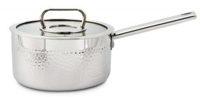 Ковш кухонный Con Brio Triply CB-1017, 1.7 л, 16 см, из нержавеющей стали с крышкой, для всех типов плит
