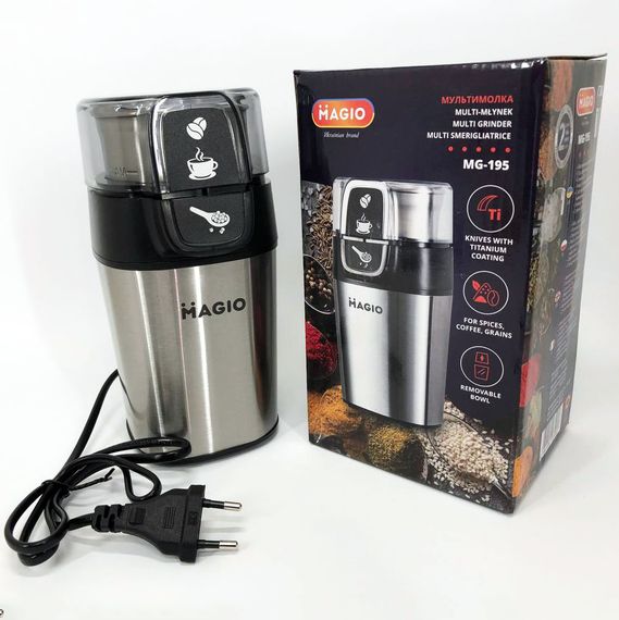 Кофемолка для круп MAGIO MG-195 (300 Вт) | Профессиональные кофемолки | Кофемолка AG-687 для круп | Зображення 4