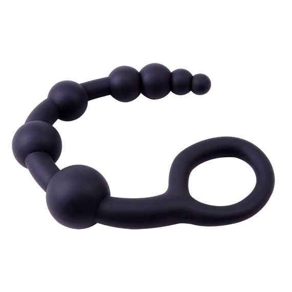 Анальний ланцюжок Chisa Black Mont 9.4 з ланками різних діаметрів, чорна sexstyle | Зображення 4